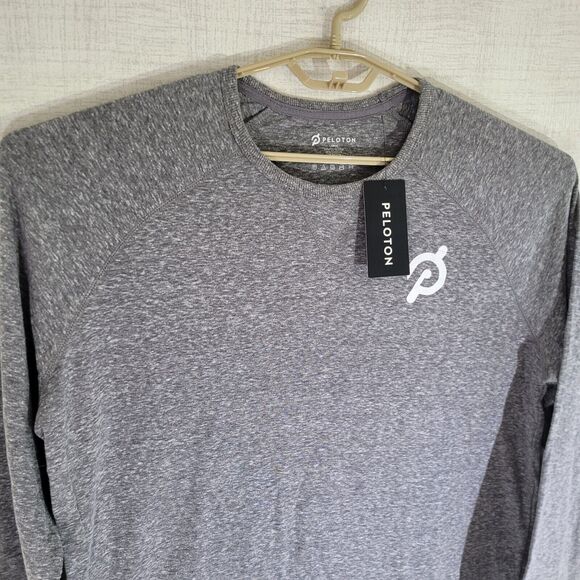 Peloton Raglan Pullover Adult Large‎ Gray Long Sleeve Workout Athletic Gym NWT - Picture 2 of 8